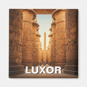 Luxor Egypte Karnak Tempel Reizen Magneet (Voorkant)