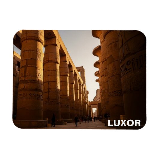 Luxor Egypte Karnak Tempel Reizen Magneet (Horizontaal)