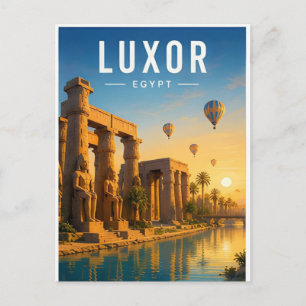 Luxor Egypte Nijl Tempels Reizen Briefkaart