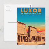 Luxor Egypte Reizen Briefkaart (Voorkant / Achterkant)
