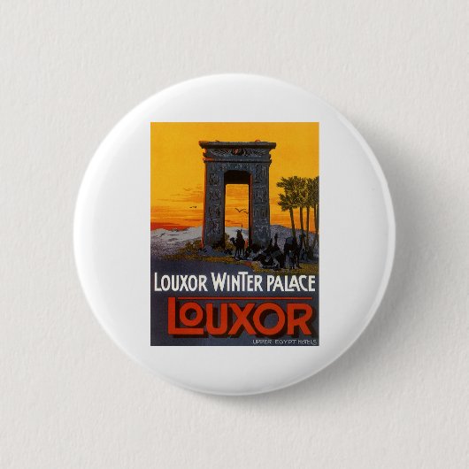 Luxor Egypte Ronde Button 5,7 Cm (Voorkant)