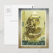 Luxor EgyptVintage Briefkaart (Voorkant / Achterkant)