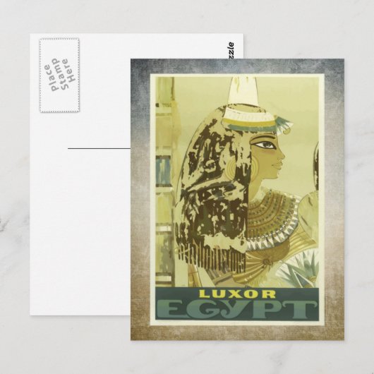 Luxor     EgyptVintage Briefkaart (Voorkant / Achterkant)