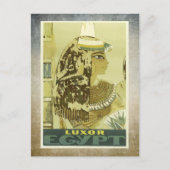 Luxor     EgyptVintage Briefkaart (Voorkant)