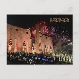 Luxor Karnak Tempels Reizen Oude Egypte Geschieden Briefkaart