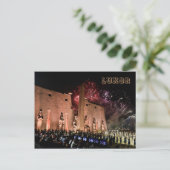 Luxor Karnak Tempels Reizen Oude Egypte Geschieden Briefkaart (Staand voorkant)