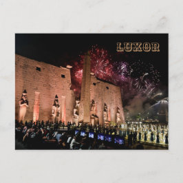 Luxor Karnak Tempels Reizen Oude Egypte Geschieden Briefkaart