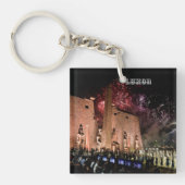 Luxor Karnak Tempels Reizen Oude Egypte Geschieden Sleutelhanger (voorkant)