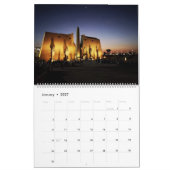 Luxor Moderne Egypte Laan der Sfinxen Zonneboot Kalender (Jan 2027)
