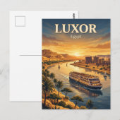 Luxor Nijl Cruise Egypte Briefkaart (Voorkant / Achterkant)