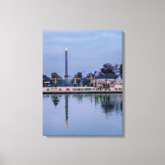 Luxor Obelisk Parijs Muurkunst Canvas Afdruk (Voorkant)