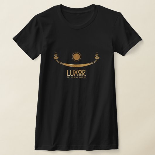 Luxor Sphinx Avenue Golden Khufus schip T-shirt (Laagn)