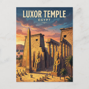 Luxor Tempel Egypte Briefkaart