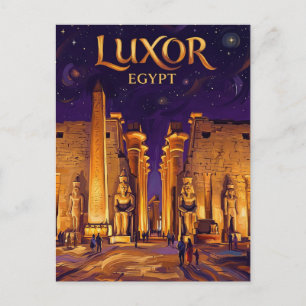 Luxor Tempel Egypte Briefkaart