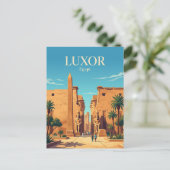Luxor Tempel Egypte Briefkaart (Staand voorkant)