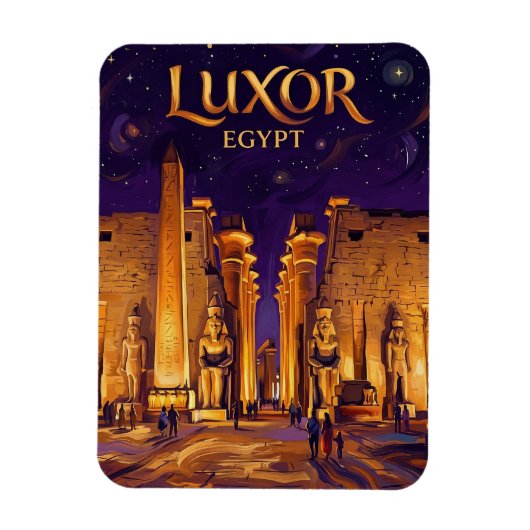 Luxor Tempel Egypte Magneet (Verticaal)