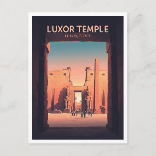 Luxor Tempel Egypte Reis Souvenir Briefkaart