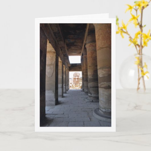 Luxor-tempel, Luxor, Egypte Kaart (Gele Bloem)