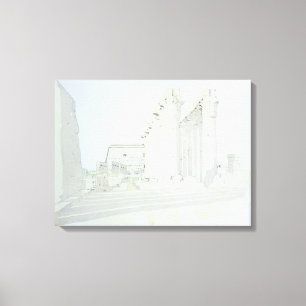 Luxor Temple Canvas Afdruk