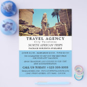 Luxor Temple, Egypte, Travel Agency Adverteren Flyer (Enkel)