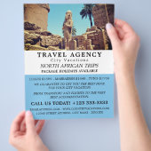 Luxor Temple, Egypte, Travel Agency Adverteren Flyer (Hand)