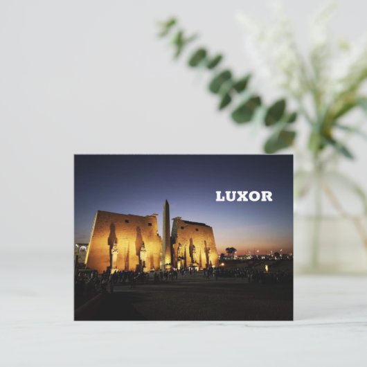 Luxor Temple in Egypte Briefkaart (Staand voorkant)