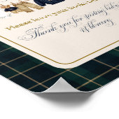 Luxsary  Bear Plaid Baby Shower Books Poster (Hoek)