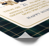 Luxsary Bear Plaid Baby Shower Pacifier Hunt Poster (Hoek)