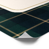 Luxsary Teddy Bear Plaid Baby Shower  Poster (Hoek)