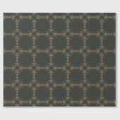 Luxueus Arabesque Gold Wrapping Paper Cadeaupapier (Vlak)