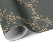 Luxueus Arabesque Gold Wrapping Paper Cadeaupapier (Rol Hoek)