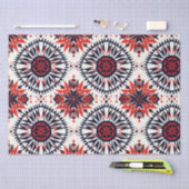 Luxueus Beige "Cosmic Interlock" Patroonweefsel Tissuepapier (Craft)