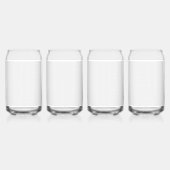 Luxueus Bruiloftsfeest Design Blikvorm Glas (Voorkant)
