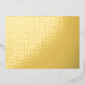 Luxueus Bruiloftsfeest Design Folie Uitnodiging (Voorkant)