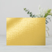 Luxueus Bruiloftsfeest Design Folie Uitnodiging (Staand Voorkant)