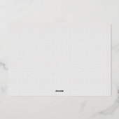Luxueus Bruiloftsfeest Design Folie Uitnodiging (Achterkant)