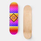 luxueus Elegant Monogram personaliseren Persoonlijk Skateboard (Voorkant)