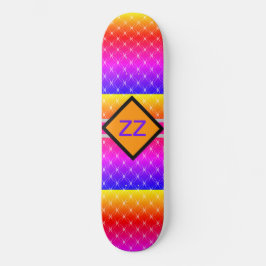 luxueus Elegant Monogram personaliseren Persoonlijk Skateboard