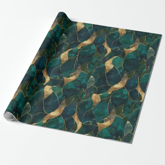 Luxueus geometrisch Abstract inpakpapier (Uitgerold)