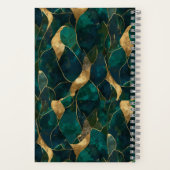 Luxueus geometrisch Abstract spiraalvormig Notitie Notitieboek (Achterkant)