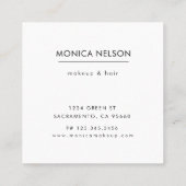 Luxueus getuft faux goud en zwart visitekaartje (Achterkant)