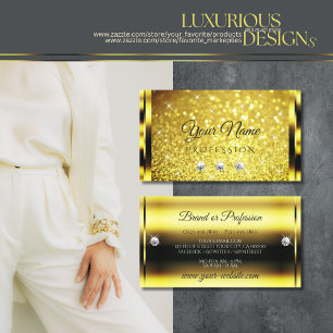 Luxueus Glitter Sparkle Luminous Stars Chic Visitekaartje