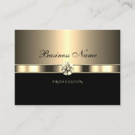 Luxueus Gold Black met mousserende neushoorns Visitekaartje