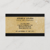 Luxueus Gold en zwart Visitekaartje (Achterkant)
