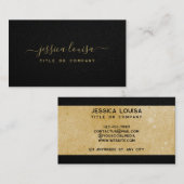 Luxueus Gold en zwart Visitekaartje (Voorkant / Achterkant)
