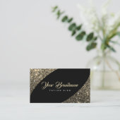 Luxueus Gold Glitter Uitstekend extravagant Visitekaartje (Staand voorkant)