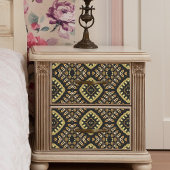 Luxueus goud- en zwart mozaïekpatroon tissuepapier