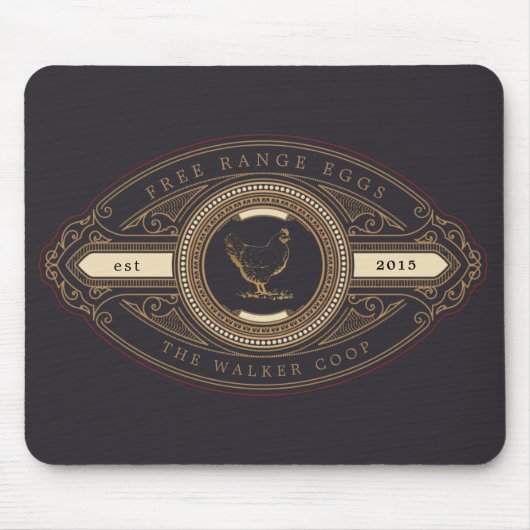 luxueus gouden boerderij muismat (Voorkant)