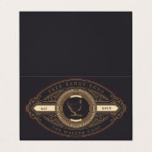 luxueus  gouden boerderij visitekaartje (Buitenkant ongevouwen)