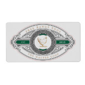 luxueus gouden kartonetiket etiket (Voorkant)